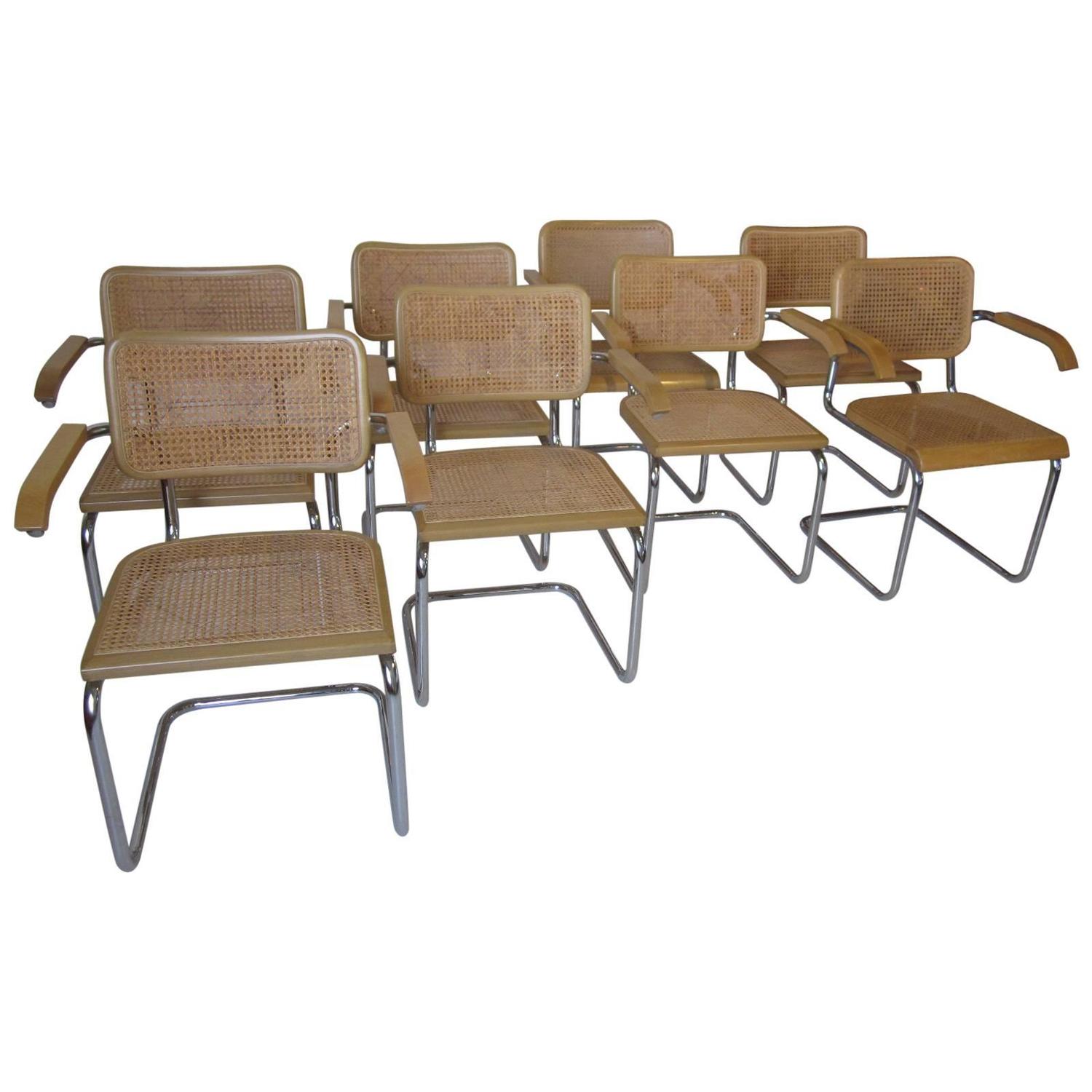 Marcel Breuer Dining Arm Chairs at 1stdibs