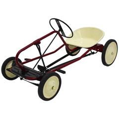 Red Toy Pedal Car for Children 1950s 5