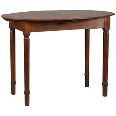 Antique French Restauration Louis Philippe Oval Top Table, circa 1830