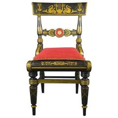 "Fancy" Painted and Gilt Side Chair in the Neo-Classical Taste 8