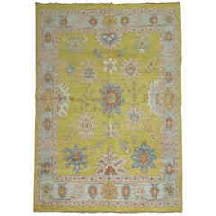 Vintage Inspired Oushak Style Rug