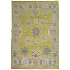 Vintage Inspired Oushak Style Rug