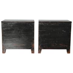 Oriental Antique Lift Top End Tables