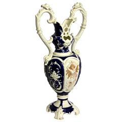 Art Nouveau Majolica Vase by Eichwald, Germany circa 1895 7