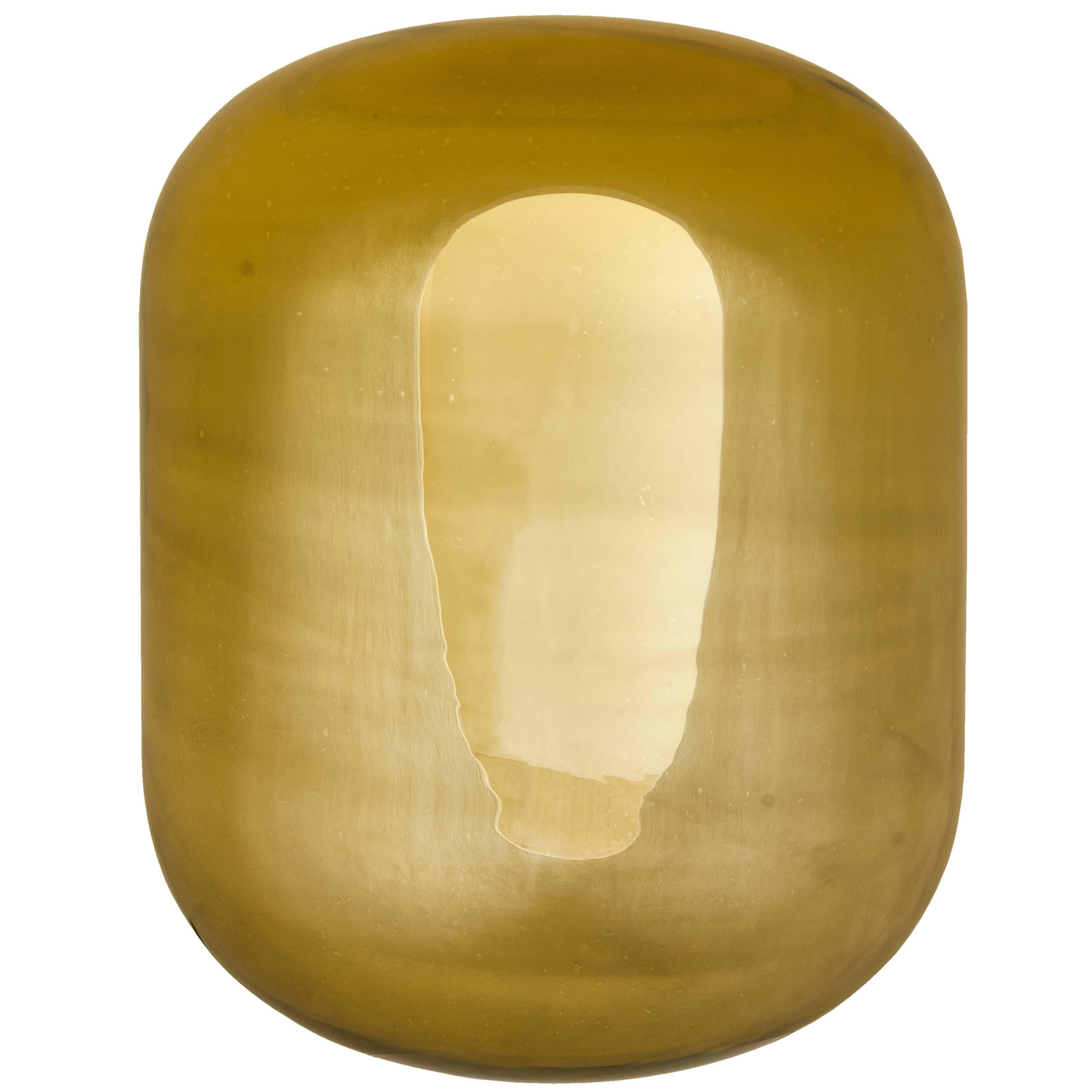 Italian Gilt Glass Lamp "Boule d'Or" For Sale