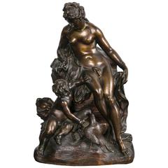Finely Cast and Chased 18th Century French Bronze of Venus and Cupid 8