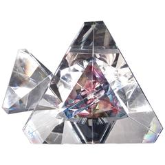 Contemporary Modern Geometric Art Glass Sculpture by Kit Karber & Michael David 9
