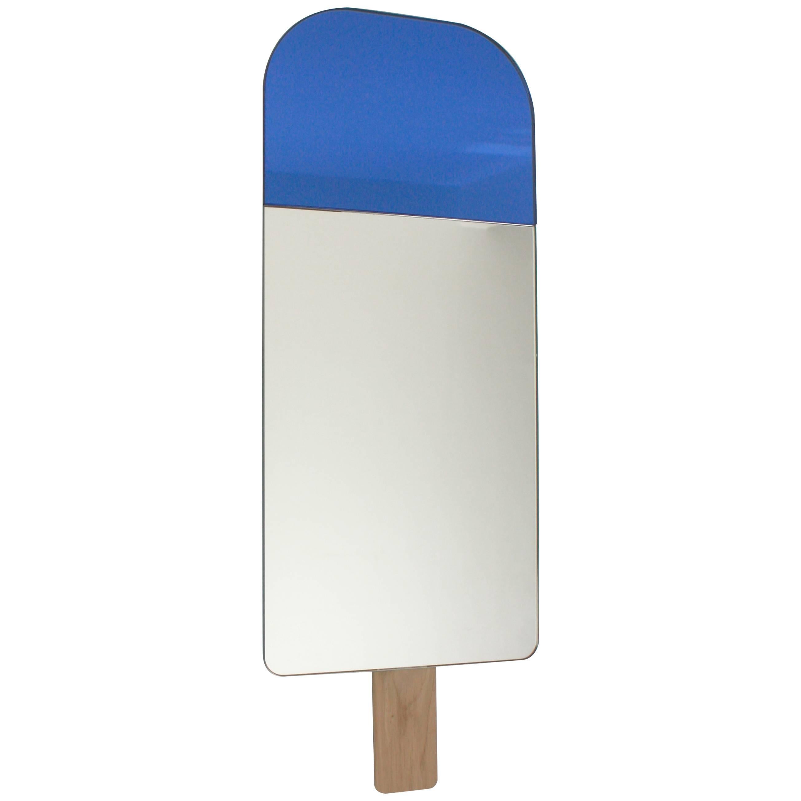 Ice Cream Mirror in Ocean Blue by Tor and Nicole Vitner Servé For Sale