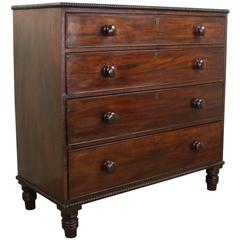 William IV Mahogany Bobbin Edged Chest of Drawers 9