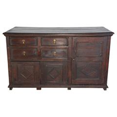 William & Mary Oak Sideboard 6