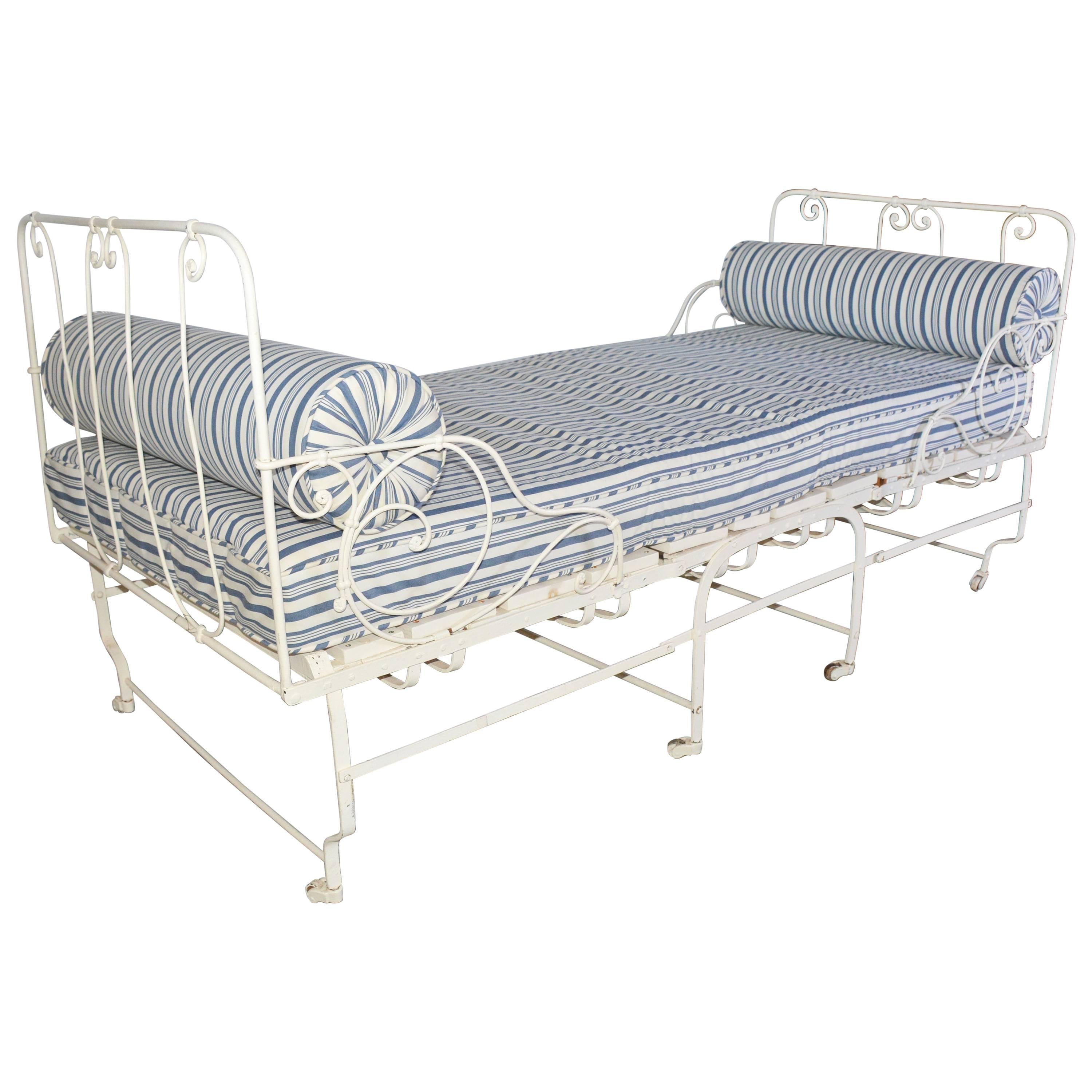 Unusual 19th Century French Center Folding Daybed