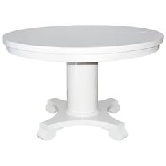 Round Empire Centre Pedestal Painted Dining Table