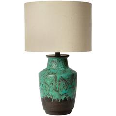 Raymor Drip-Glaze Lava-Keramik-Lampe:: 1960er Jahre