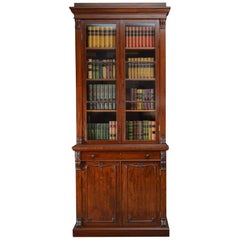 Antique Immaculate William IV Bookcase in Mahogany 
