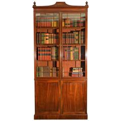 Superb Quality Regency Mahogany Bookcase