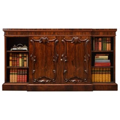 Antique Stylish Victorian Rosewood Bookcase or Sideboard