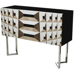 Midnight Gallery Sideboard in Marble Marquetry