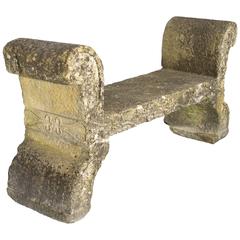 19th Century Stone Bench, circa 1800, England