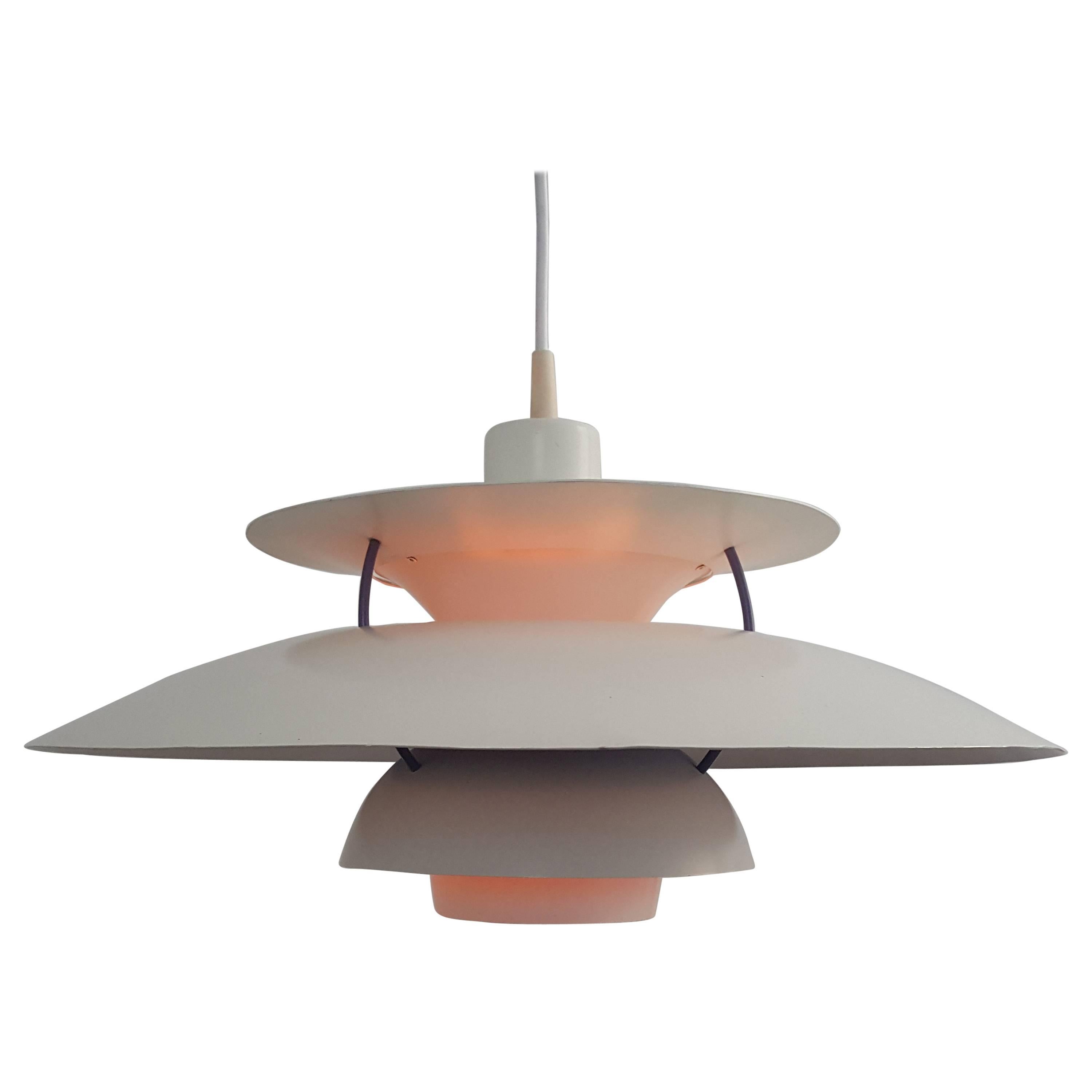 Poul Henningsen PH5 Pendant Light in White for Louis Poulsen, Denmark, 1958