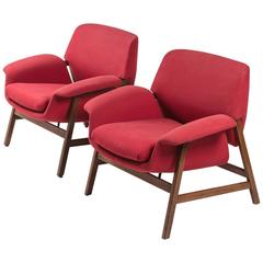 Pair of Armchairs by Gianfranco Frattini for Cassina 6