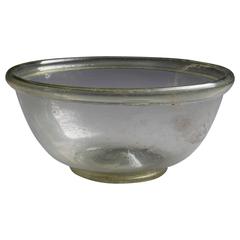Large Ancient Roman Glass Dish, 350 AD