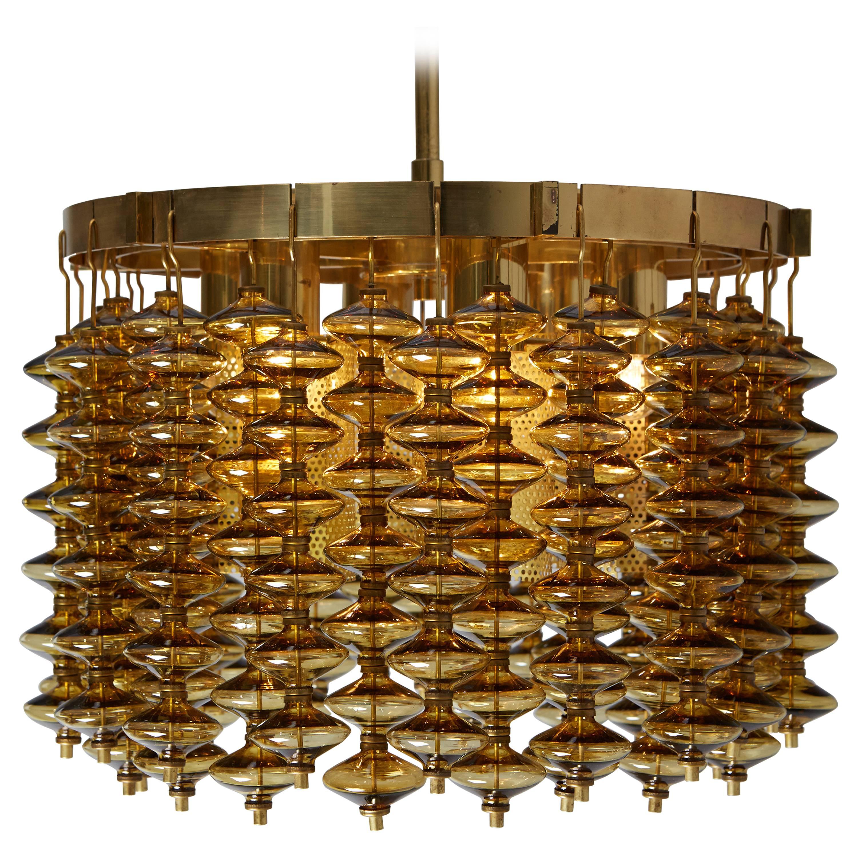 Pair of Chandeliers by Hans-Agne Jakobsson, circa 1970 For Sale