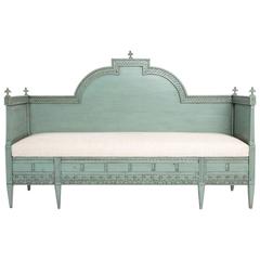 Late Gustavian Green Painted Sofa