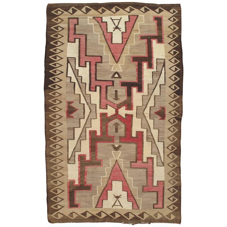 Antique Navajo Rug, Handmade Rug, Oriental Rug, Grey Rug at 1stdibs