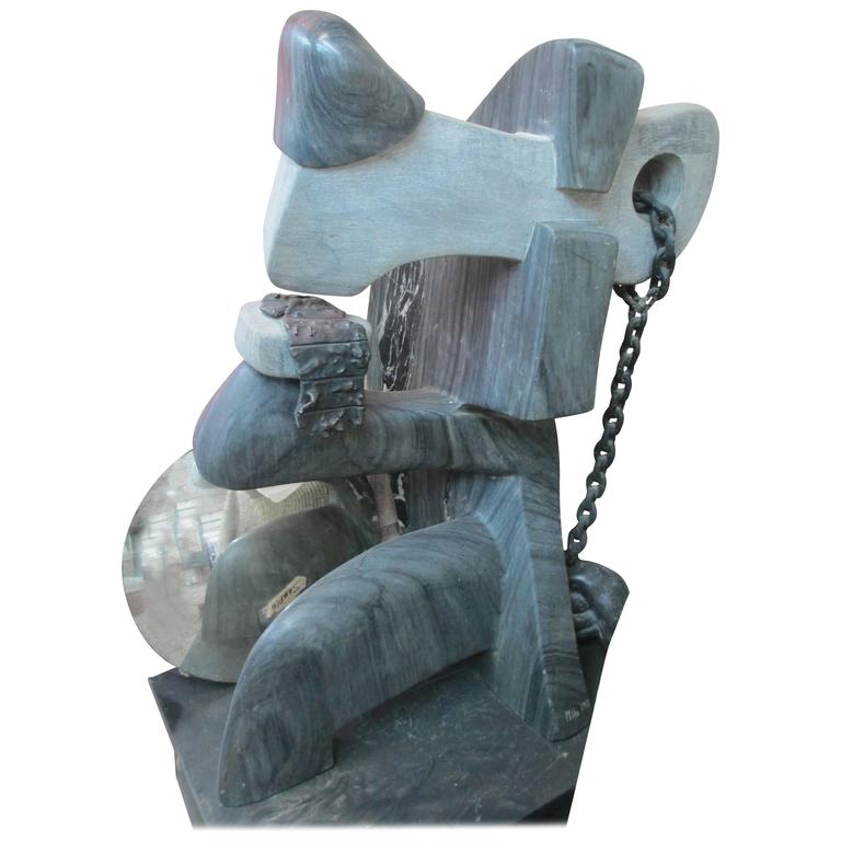 Milo 1977 Large Marble Sculpture For Sale at 1stdibs