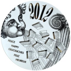 Fornasetti Calendar Plate for 2012, Barnaba Fornasetti