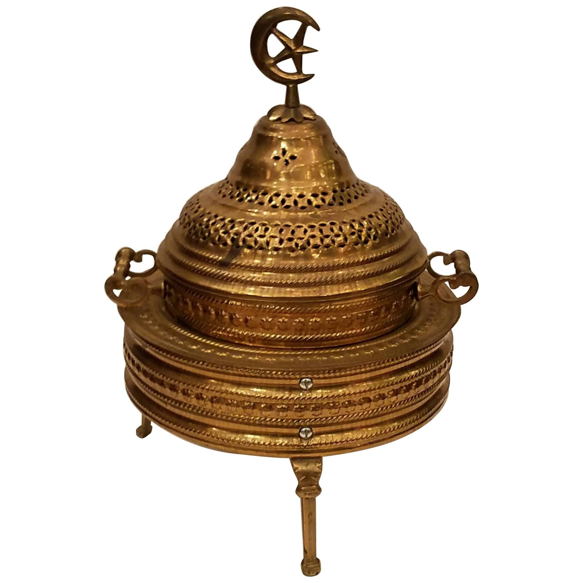 Turkish Brass Brazier For Sale