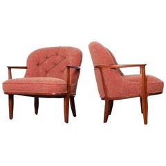 Pair of Dunbar Janus Lounge Chairs 3