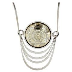 Nubia Modernist Sterling Silver Necklace by Mary Ann Scherr for Reed and Barton