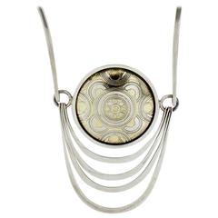 Nubia Modernist Sterling Silver Necklace by Mary Ann Scherr for Reed and Barton 2