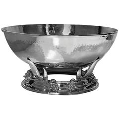 Large Carl Poul Petersen Sterling Silver Bowl, Montreal, circa 1940