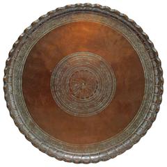 19th Century Middle Eastern Copper Tray 2