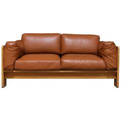 Leather Settee by Tobia Scarpa