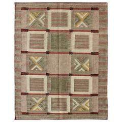 Modern Scandinavian/Swedish Geometric Design Rug 5