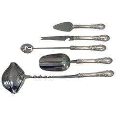American Victorian by Lunt Sterling Silver Cocktail Party Bar Set of Five Pieces