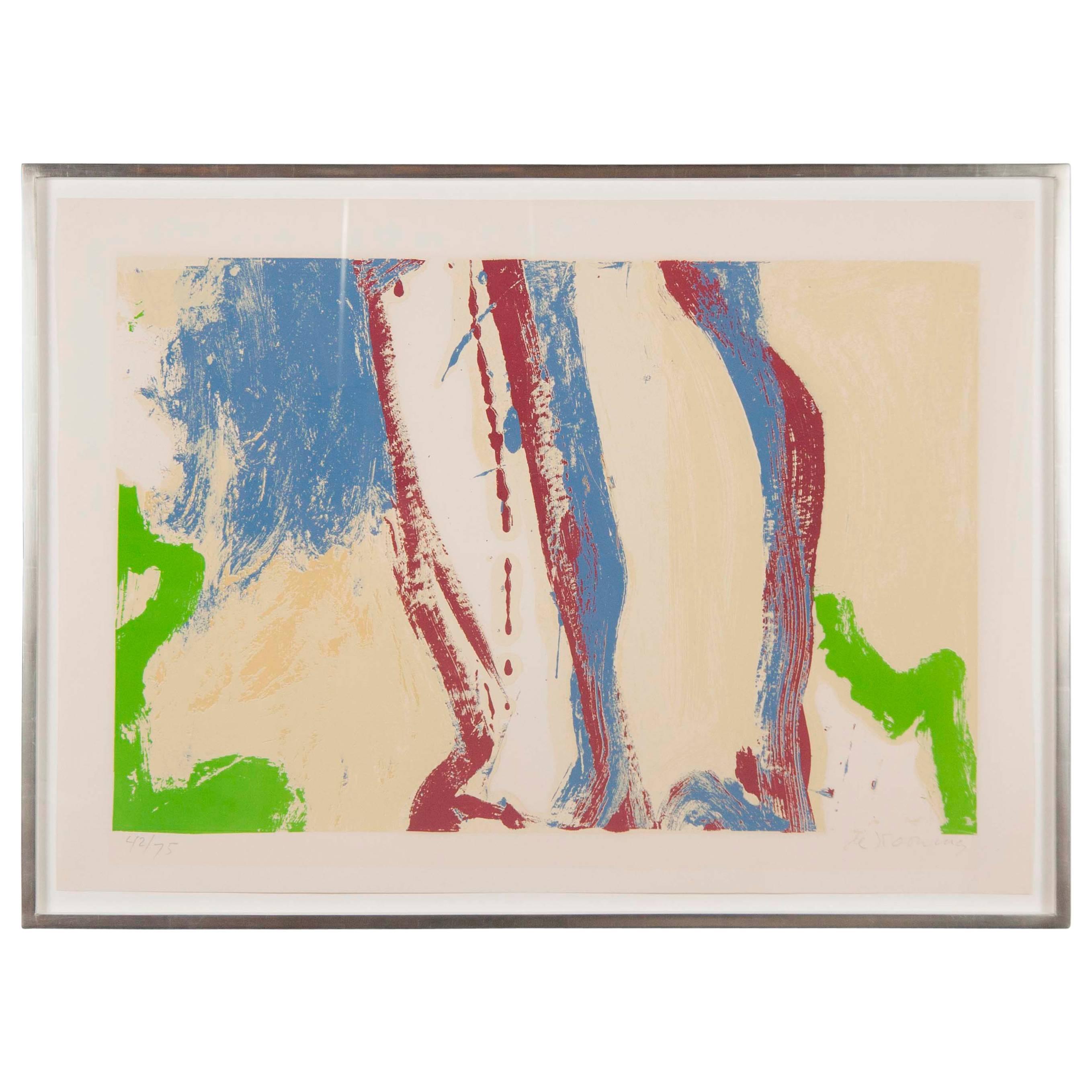 Sérigraphie sans titre de l'artiste expressionniste abstrait Willem de Kooning