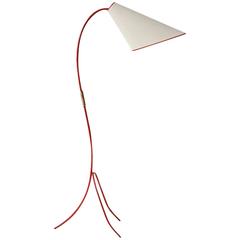 1950s Sculptural Iron Italian Floor Lamp