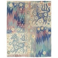 Barbro Nilsson "Linienät" Swedish Wall Hanging, 1966 12