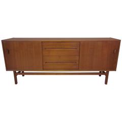 Danish Teak Wood Server or Credenza