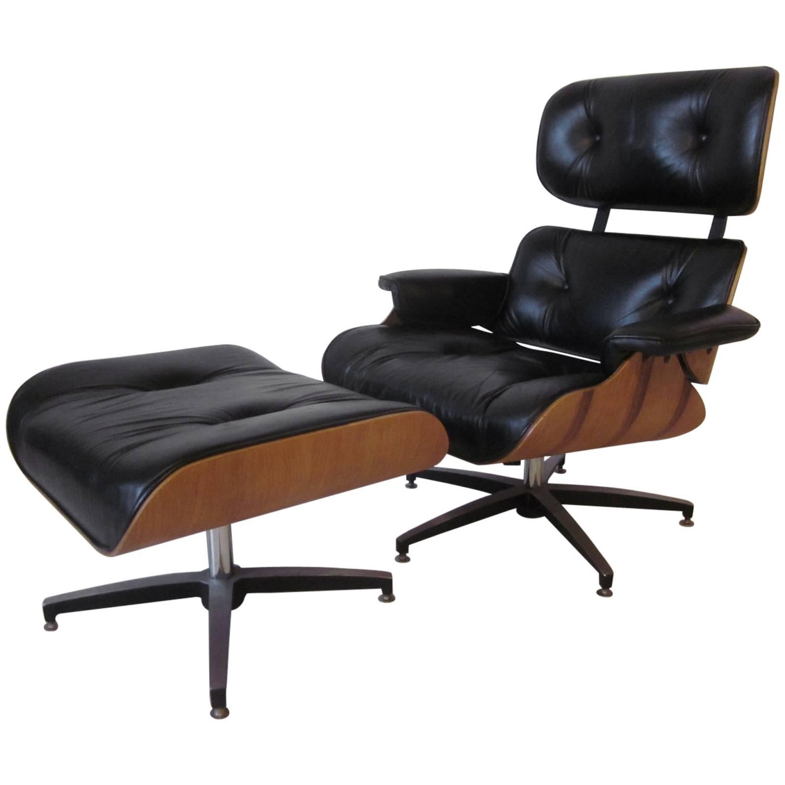Eames Styled Lounge Chair and Ottoman