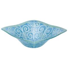 Signed Higgins Fused Glass Bowl /SALE 4