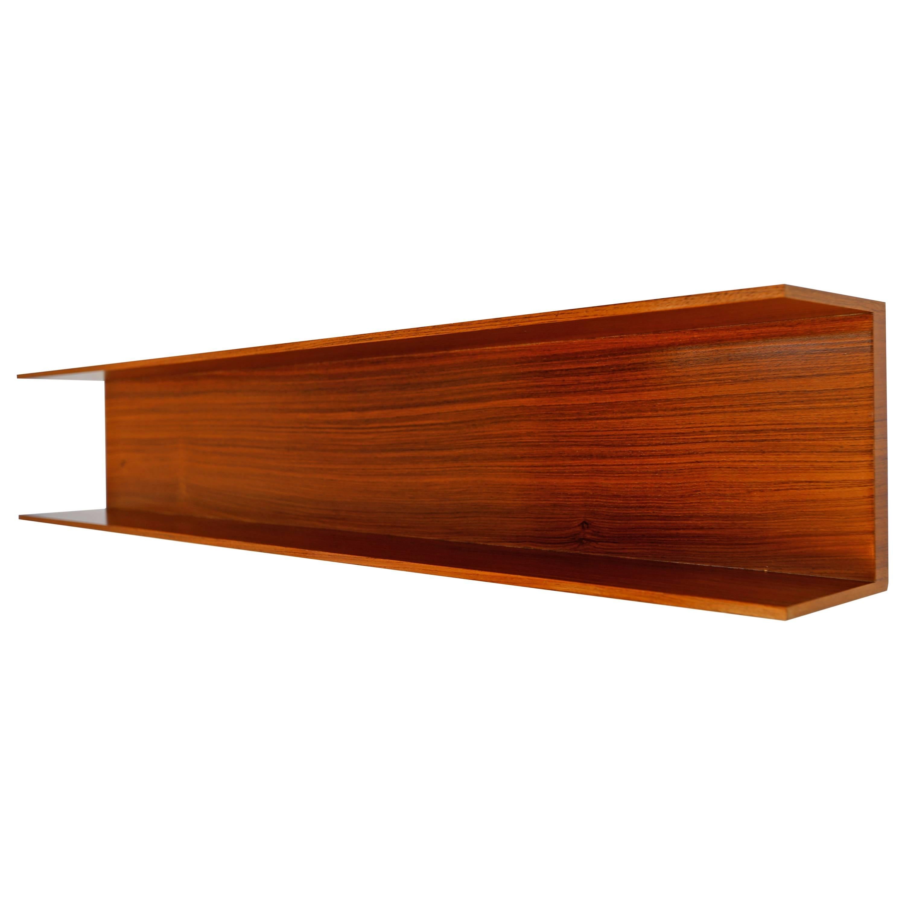 Rosewood Floating Shelf by Walter Wirtz