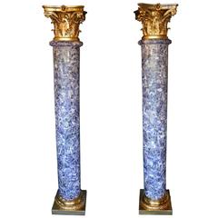 Pair of Amethyst Empire Style Columns 2