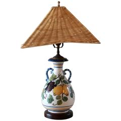 Italian Hand-Painted Table Lamp