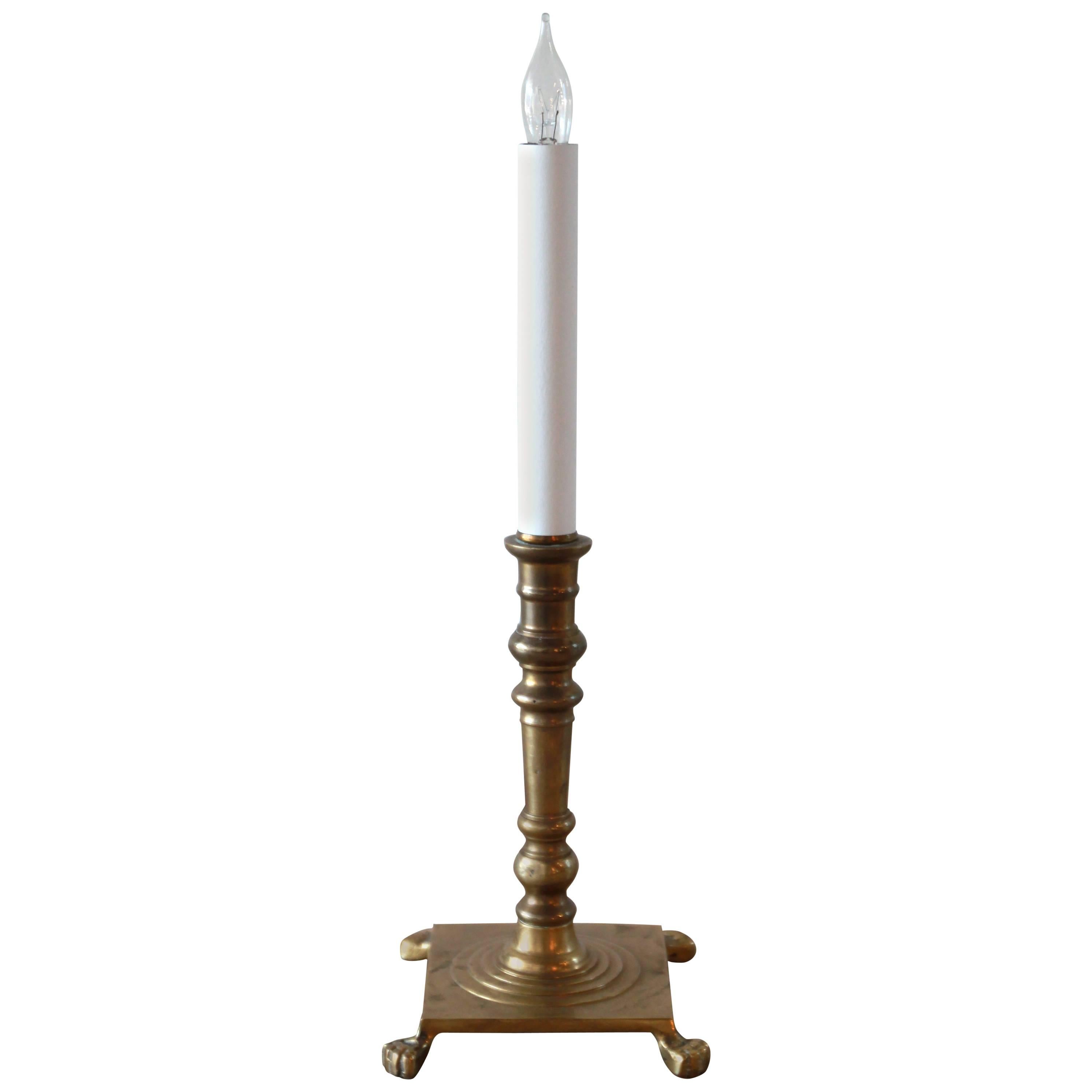 Small Candelabra Brass Lamp