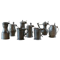 Various Pewter Steins